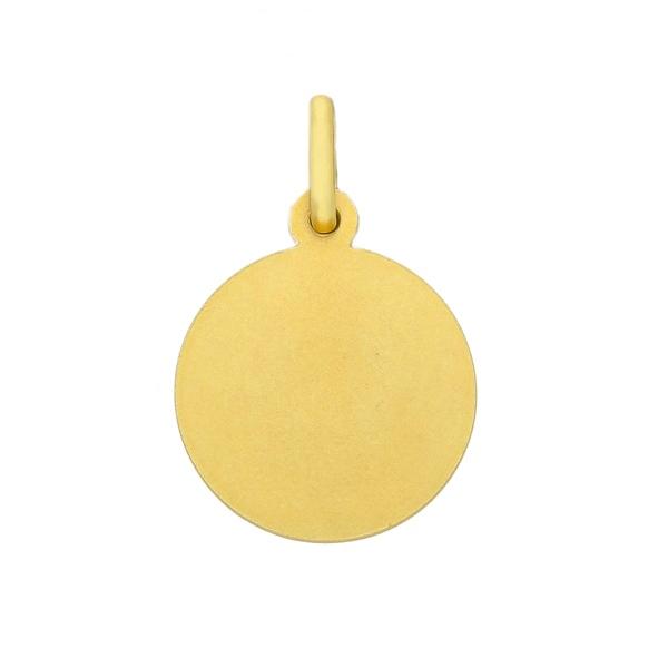 18ct yellow gold "Mary Immaculate" 15mm medal back