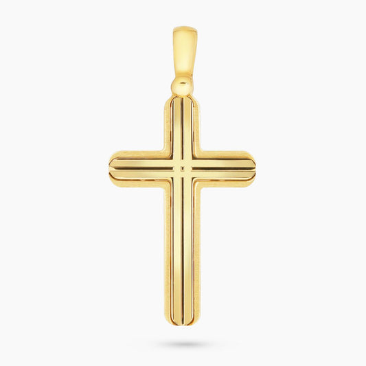 18ct yellow gold cross pendant