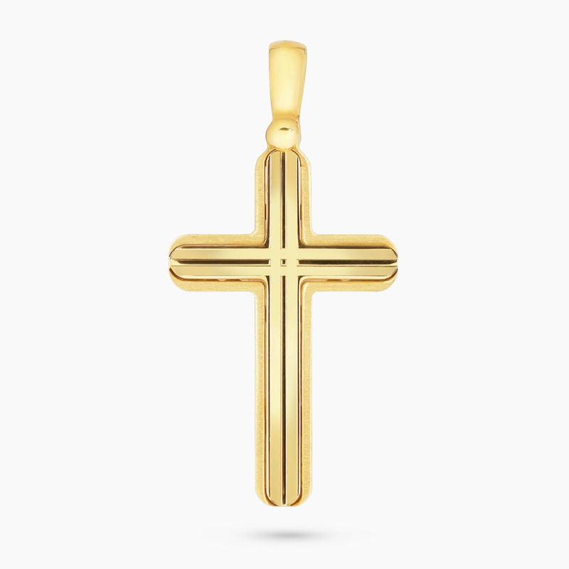 18ct yellow gold cross pendant