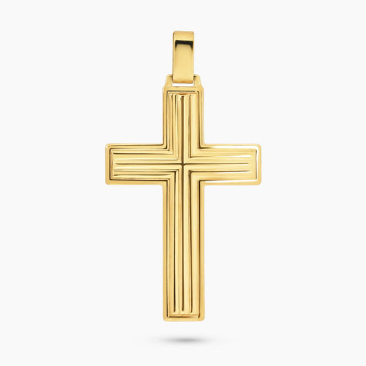 18ct yellow gold cross pendant