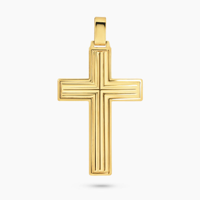 18ct yellow gold cross pendant