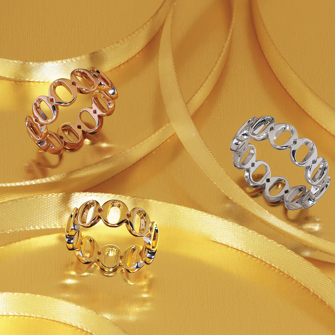 18ct yellow gold thick ‘O’ ring from the Iconica Collection - Small