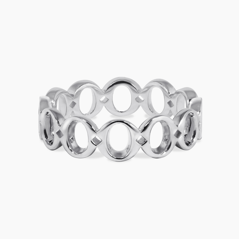 18ct white gold ‘O’ ring from the Iconica Collection - Small