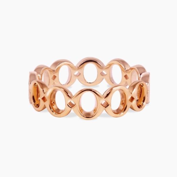 18ct rose gold ‘O’ ring from the Iconica Collection - Medium