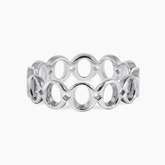 18ct white gold ‘O’ ring from the Iconica Collection - Large