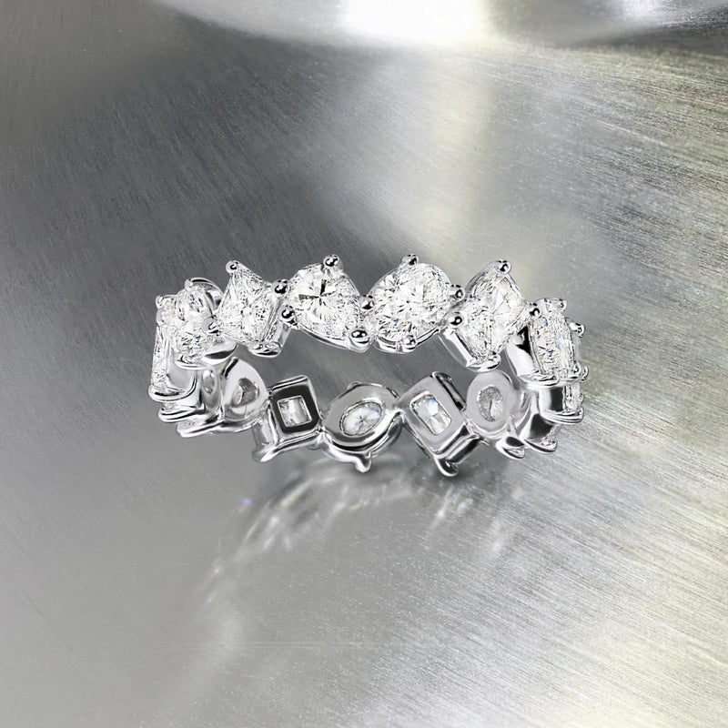 18ct white gold full circle diamond ring
