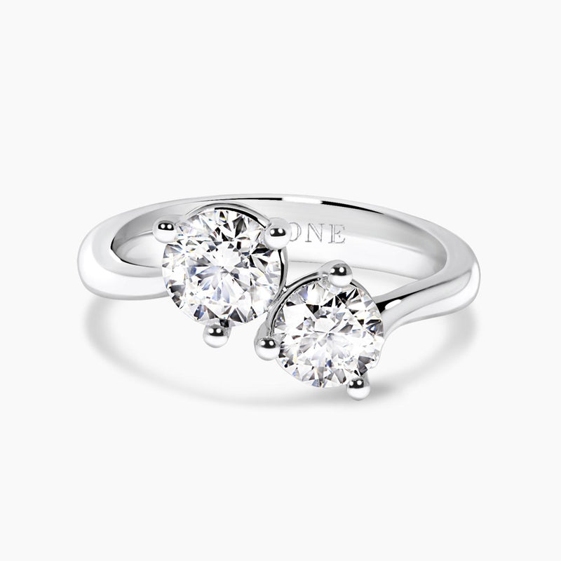 18ct white gold round brilliant cut diamond ring