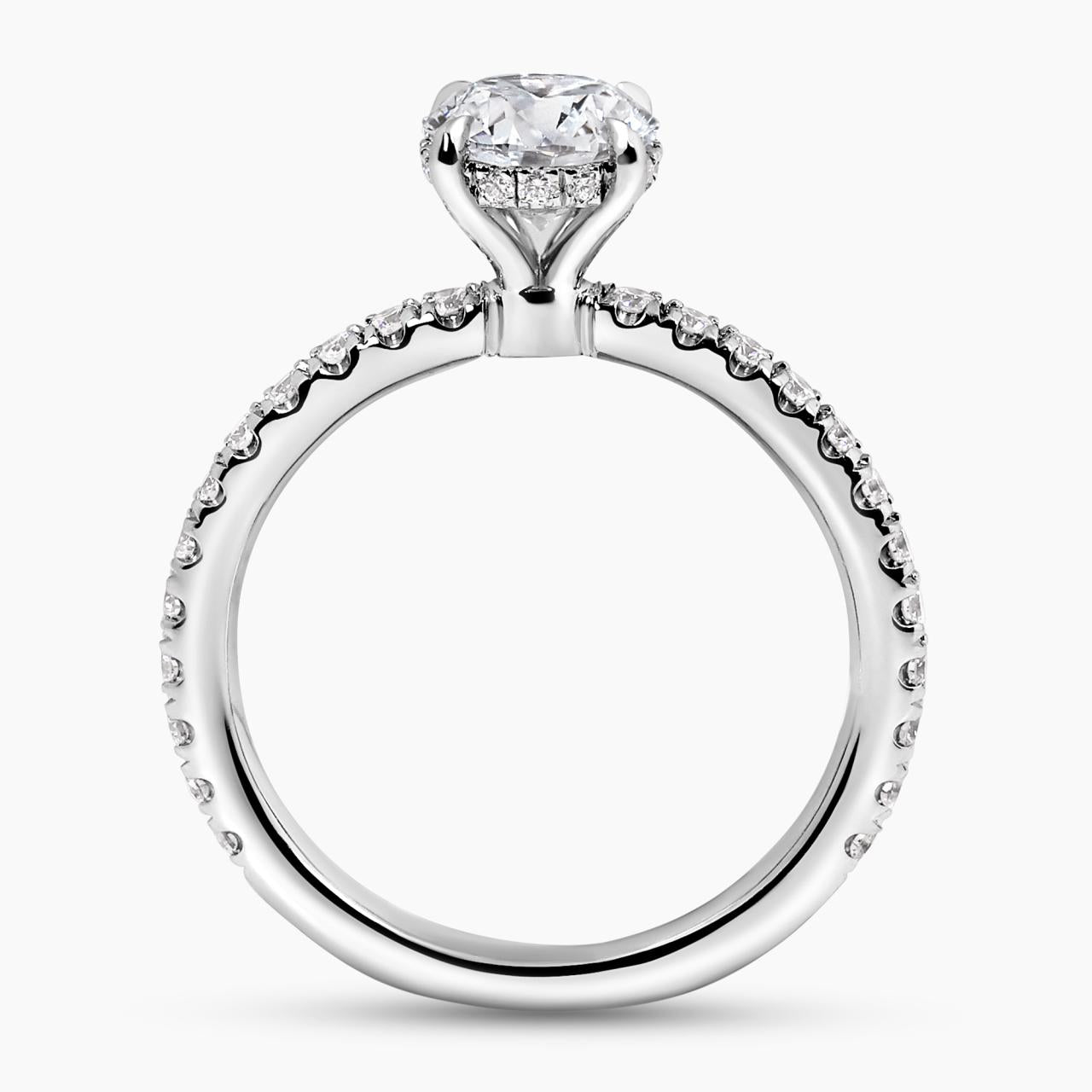 MILAN DIA BAND 18ct white gold round brilliant cut diamond ring