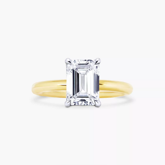 TIVOLI - 18ct yellow and white gold lab grown diamond solitaire ring.