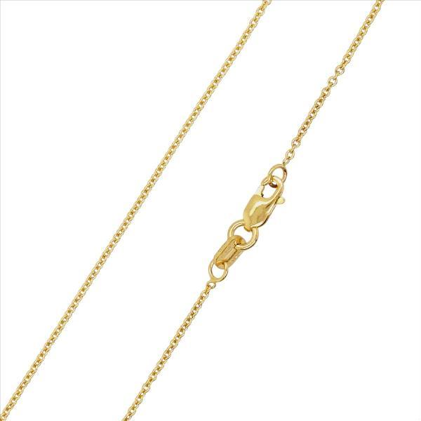 18ct yellow gold 45cm trace chain with a parrot clasp