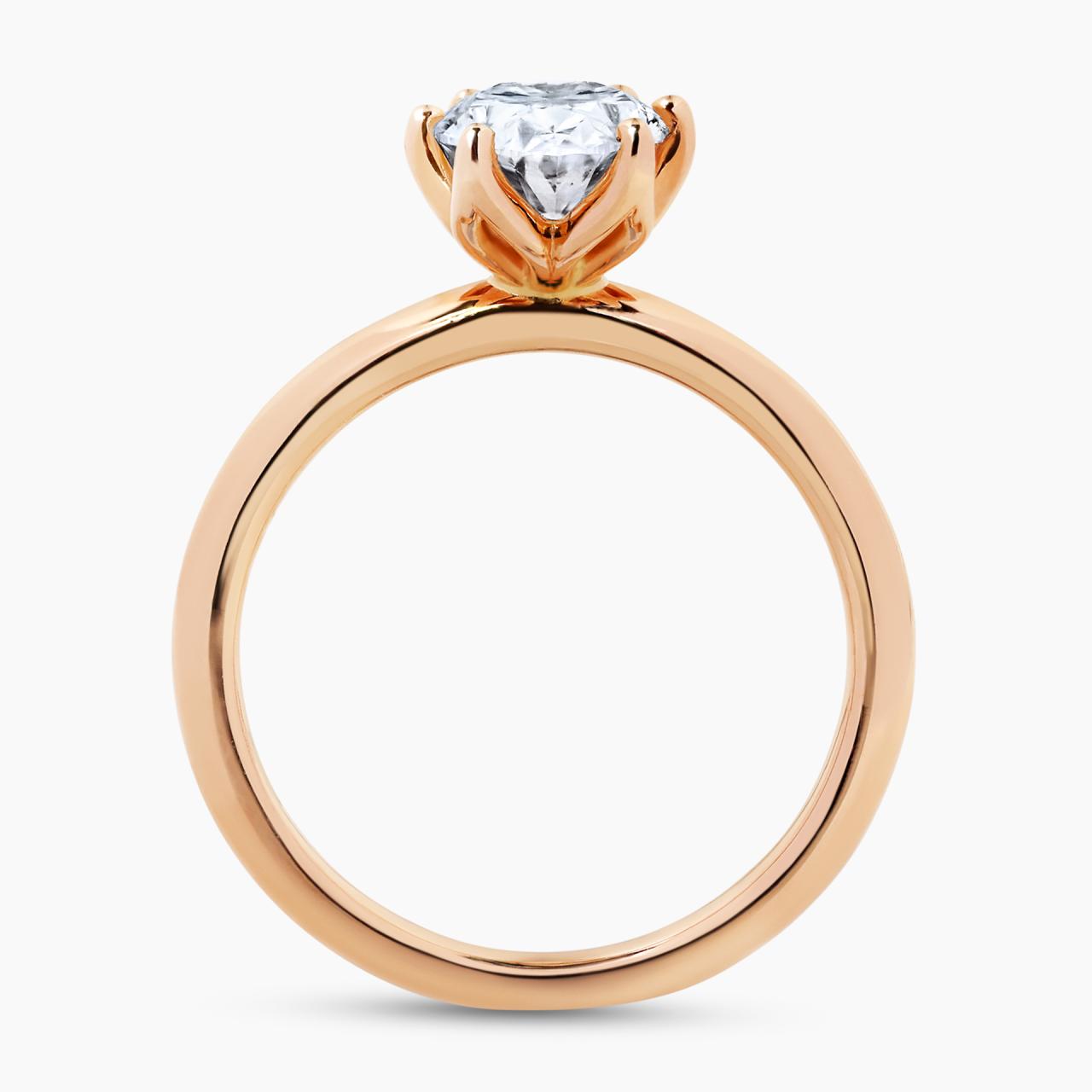 FLORENCE - 18ct rose gold 1.52ct E VS1 oval cut LAB Grown diamond solitaire ring