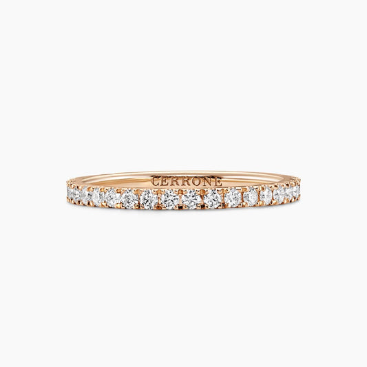 18ct rose gold 16=0.33ct round brilliant cut diamond ring