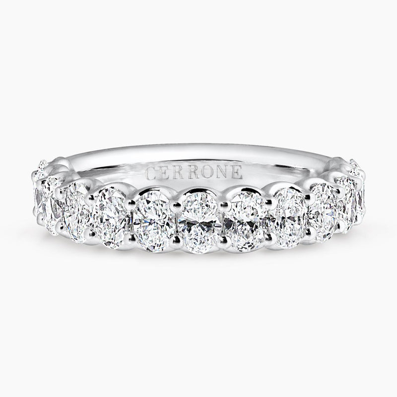 18ct white gold oval cut diamond ring