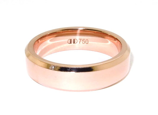 18ct rose gold gents wedding ring