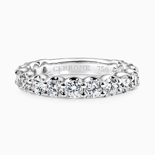 18ct white gold round brilliant cut diamonds ring