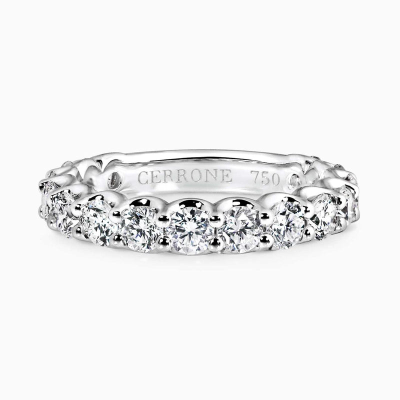 18ct white gold round brilliant cut diamonds ring
