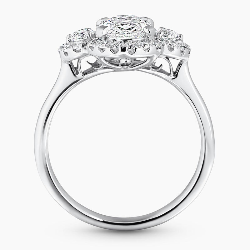 18ct white gold 1.32ct oval LAB Grown Diamond ring