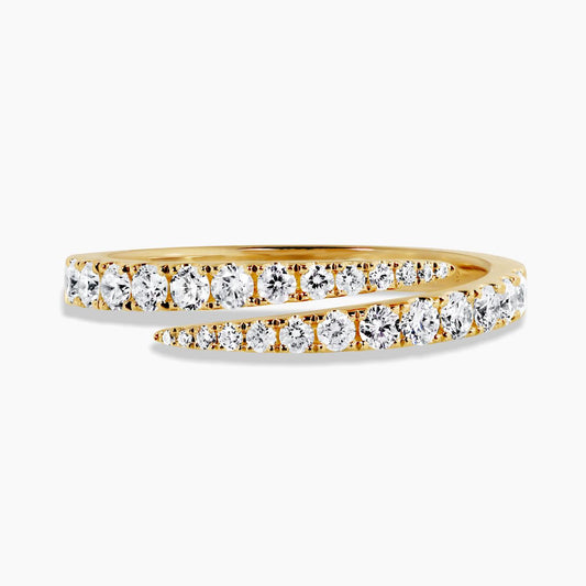 18ct yellow gold diamond claw set ring