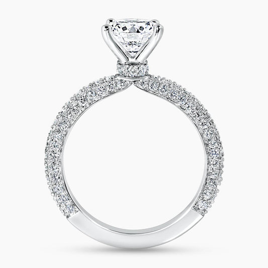 PROMESSA - 18ct white gold 1.21ct round brilliant cut diamond ring in a four claw setting