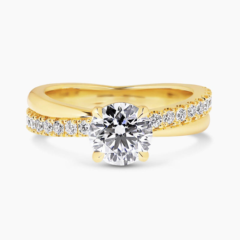 18ct yellow gold 1.27ct round brilliant cut LAB Grown Diamond ring