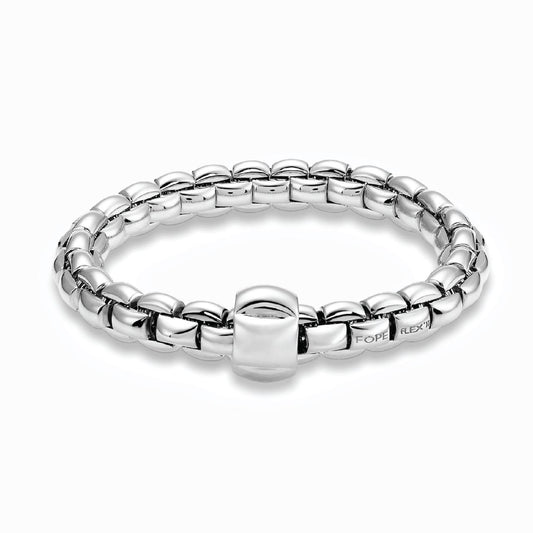 18ct white gold Fope stretch bracelet