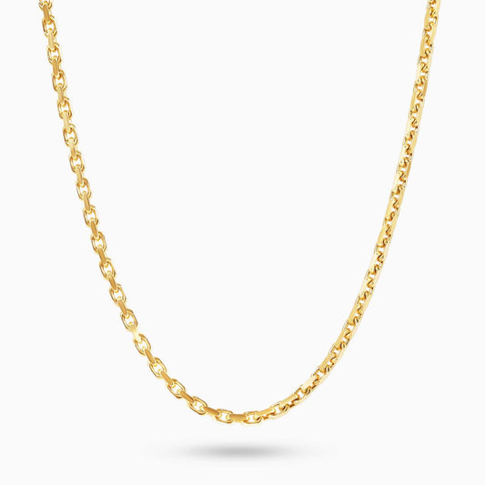 18ct yellow gold 50cm forzatina chain with parrot clasp