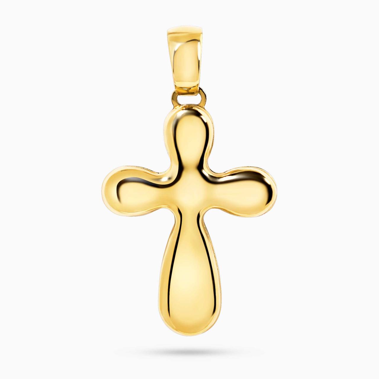 18ct yellow gold cross pendant