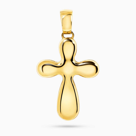 18ct yellow gold cross pendant