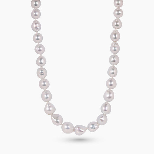 9-12mm South sea pearls necklace ended with a 18ct yellow gold diamond clasp from the Carmela Cerrone Collection