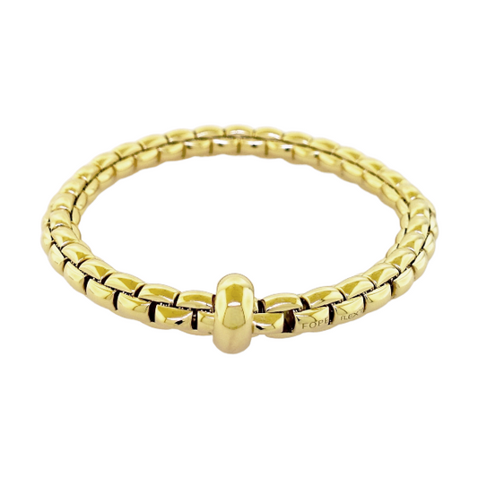 18ct yellow gold Fope stretch bracelet
