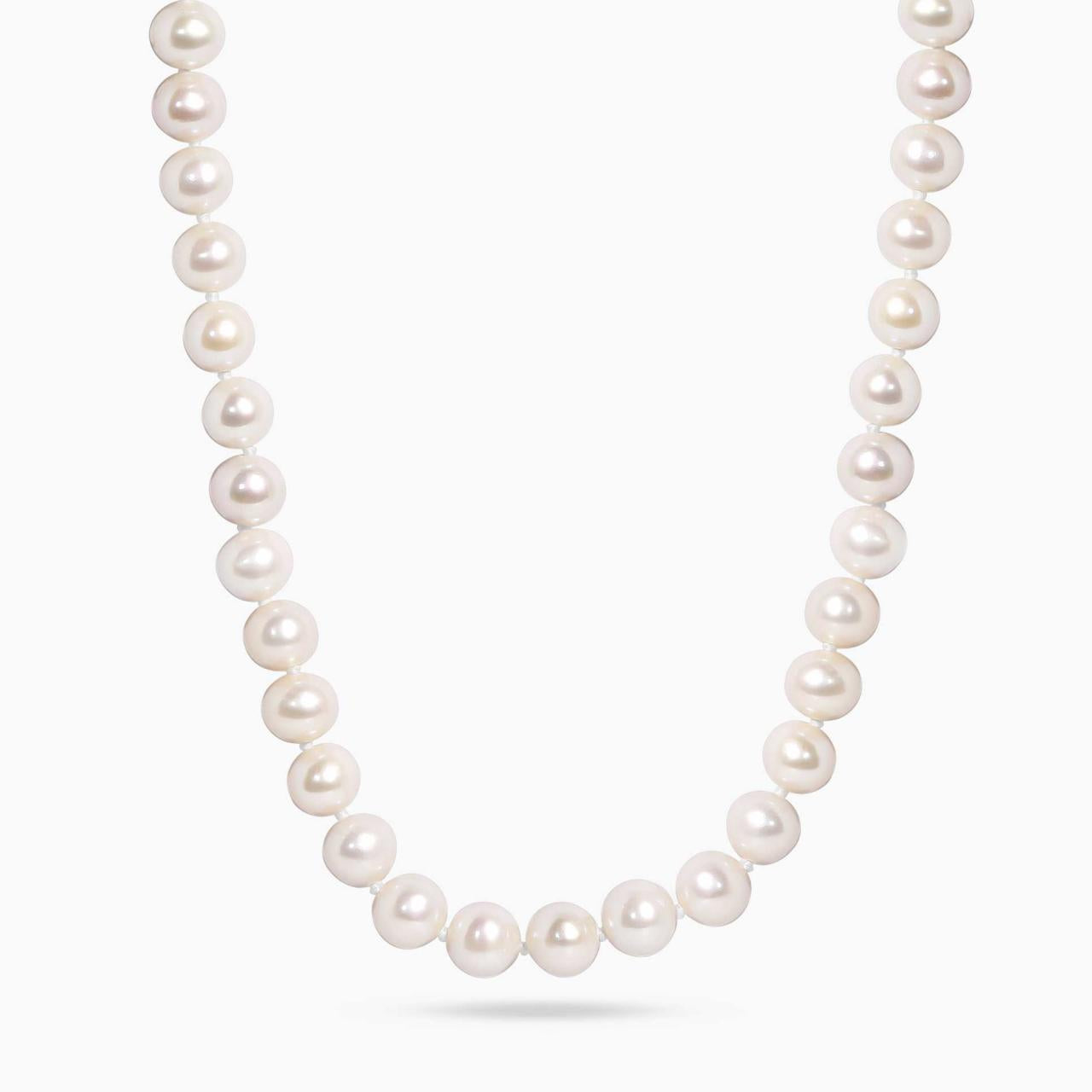 Fresh water 6mm pearl single strand 45cm necklace