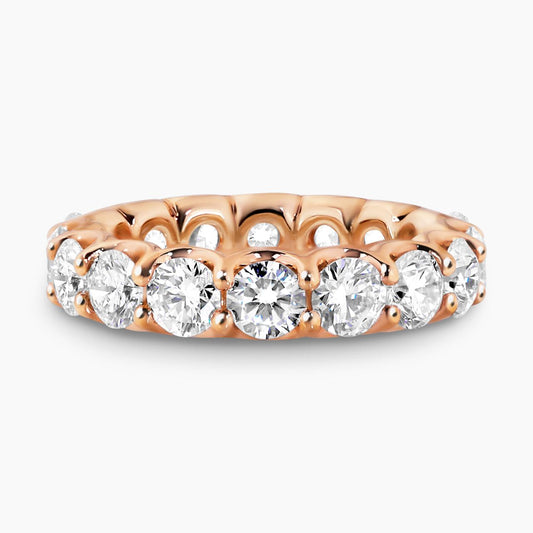 18ct rose gold LAB Grown Round Brilliant cut diamond ring