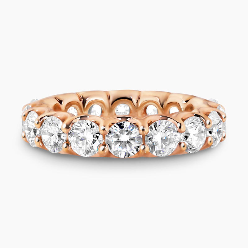 18ct rose gold LAB Grown Round Brilliant cut diamond ring