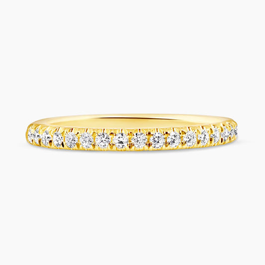 18ct yellow gold round brilliant cut diamond ring