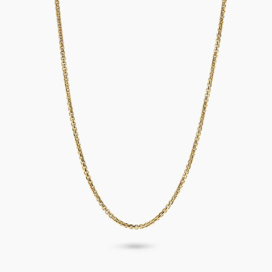 18ct yellow gold 50cm Inca chain with a parrot clasp