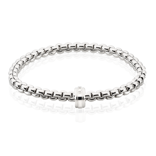 18ct white gold Fope bracelet