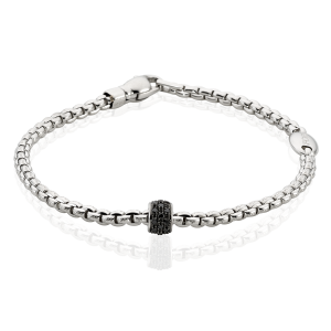 18ct white gold Fope black diamonds bracelet