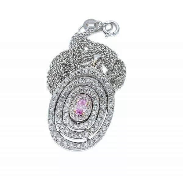 Ellisse Pink Diamond Pendant