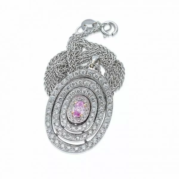 Ellisse Pink Diamond Pendant