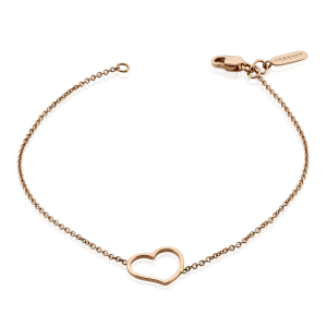 18ct heart bracelet