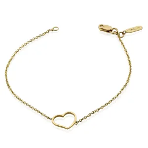 18ct heart bracelet