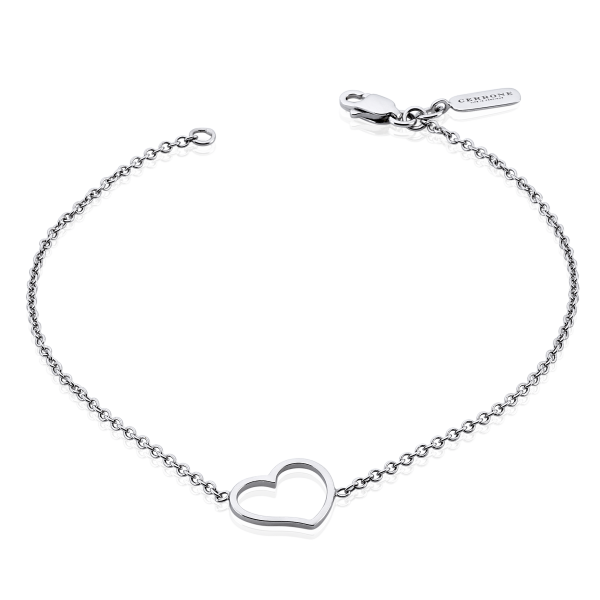 18ct heart bracelet