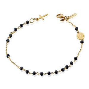 18ct onyx rosary bracelet