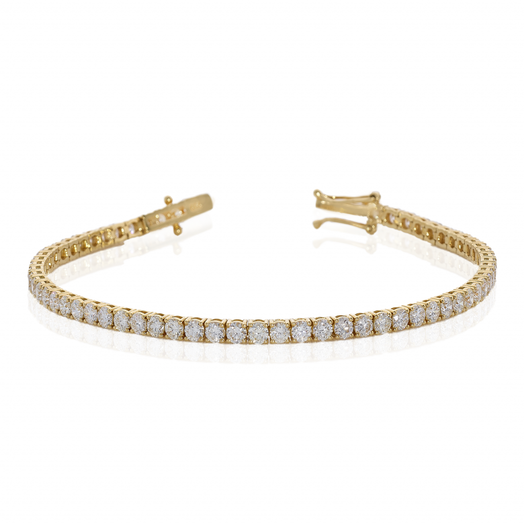 18ct Yellow Gold Diamond Tennis Bracelet | Cerrone Jewellers