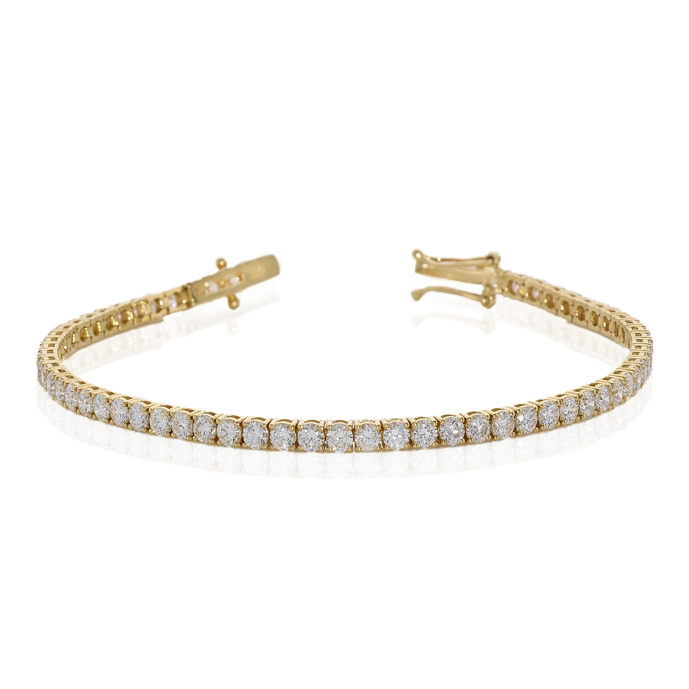 18ct Yellow Gold Diamond Tennis Bracelet Cerrone Jewellers
