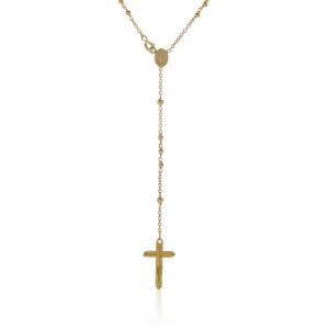 18ct yellow gold rosary beads