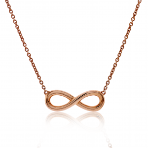 18ct gold infinity necklace