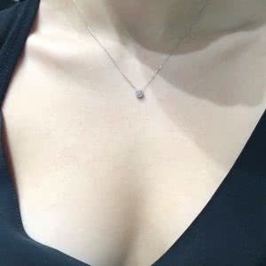 18ct white gold diamond necklace