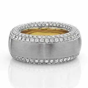 18ct Two Tone Diamond Ring