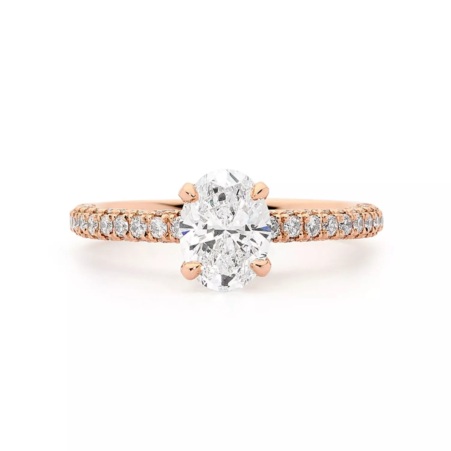Rose Gold Oval Engagement Rings | Marquise Ring | Cerrone